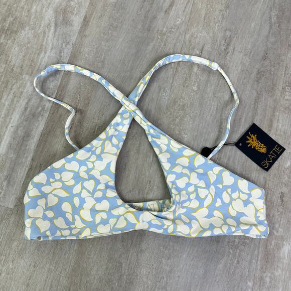 NEW Skatie Bikini Set in Nantucket Print Jasmine Top Salty Bottom Size Large - Picture 2 of 12